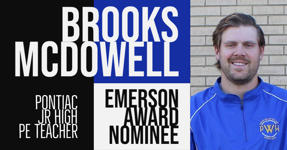 Brooks McDowell is PWH's Emerson Award Nominee